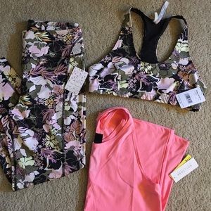 Free People Leggings & Bra Set size L